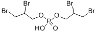 りん酸水素ビス(2,3-ジブロモプロピル) 化学構造式