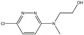 2-[(6-クロロ-3-ピリダジニル)(メチル)アミノ]エタノール 化学構造式