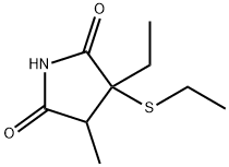 3-Ethyl-3-(ethylthio)-4-methyl-2,5-pyrrolidinedione Structure