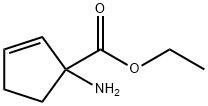 2-Cyclopentene-1-carboxylicacid,1-amino-,ethylester(9CI) 结构式