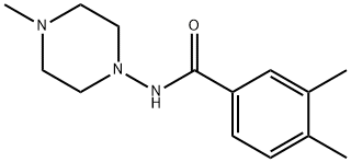 Benzamide, 3,4-dimethyl-N-(4-methyl-1-piperazinyl)- (9CI) Struktur