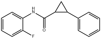 Cyclopropanecarboxamide, N-(2-fluorophenyl)-2-phenyl- (9CI) Structure
