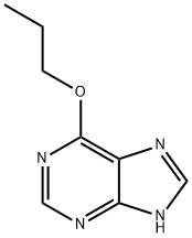 6-プロポキシ-9H-プリン 化学構造式