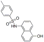 N-(5-ヒドロキシ-1-ナフタレニル)-4-メチルベンゼンスルホンアミド 化学構造式