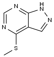 4-(甲基硫代)-1H-吡唑并[3,4-D]嘧啶 结构式