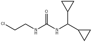 1-(2-クロロエチル)-3-(ジシクロプロピルメチル)尿素 化学構造式