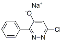 ナトリウム6-クロロ-3-フェニルピリダジン-4-オラート 化学構造式