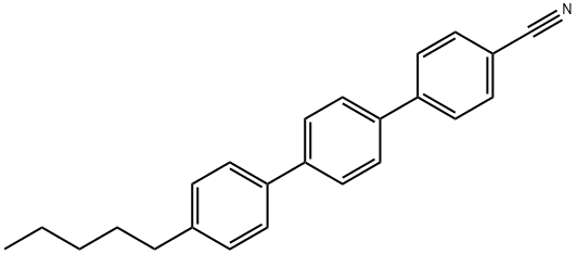 4-Cyano-4'-pentylterphenyl Struktur