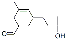 5-(3-Hydroxy-3-methylbutyl)-3-methyl-3-cyclohexene-1-carbaldehyde,54221-01-1,结构式