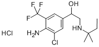 1-(4-AMINO-3-CHLORO-5-TRIFLUOROMETHYL-PHENYL)-2-(1,1-DIMETHYL-PROPYLAMINO)-ETHANOL HYDROCHLORIDE|马喷特罗