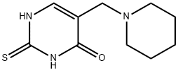 5-(piperidinomethyl)-2-thioxo-2,3-dihydro-4(1H)-pyrimidinone Structure