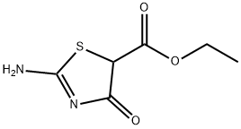 2-亚氨基-4-氧代-1,3-噻唑烷-5-羧酸乙酯, 5425-41-2, 结构式