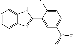 1H-BENZIMIDAZOLE, 2-(2-CHLORO-5-NITROPHENYL)- Structure