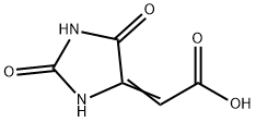 2-(2,5-ジオキソイミダゾリジン-4-イリデン)酢酸 化学構造式