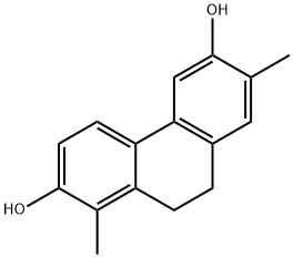 9,10-ジヒドロ-1,7-ジメチル-2,6-フェナントレンジオール 化学構造式