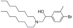 1-(4-bromo-3-methyl-phenyl)-2-(dioctylamino)ethanol,5428-83-1,结构式