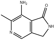 7-氨基-6-甲基-1H,2H,3H-吡咯并[3,4-C]吡啶-1-酮,5428-93-3,结构式