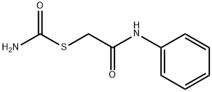 2-carbamoylsulfanyl-N-phenyl-acetamide,5428-95-5,结构式