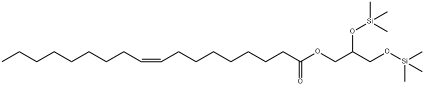 1-O-オレオイル-2-O,3-O-ビス(トリメチルシリル)グリセロール 化学構造式