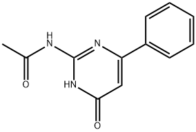 2-ACETAMIDO-6-PHENYL-4-PYRIMIDINONE Struktur