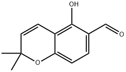 5-羟基-2,2-二甲基-2H-色烯-6-甲醛, 54287-99-9, 结构式