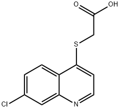 2-[(7-CHLORO-4-QUINOLINYL)SULFANYL]ACETIC ACID Struktur