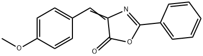 4-(4-METHOXYBENZYLIDENE)-2-PHENYL-5(4H)-OXAZOLONE 结构式