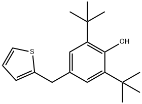 2,6-ジ-tert-ブチル-4-(2-テニル)フェノール 化学構造式