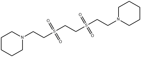 1-[2-[2-[2-(1-piperidyl)ethylsulfonyl]ethylsulfonyl]ethyl]piperidine Struktur