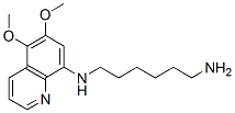 N-(5,6-dimethoxyquinolin-8-yl)hexane-1,6-diamine 化学構造式