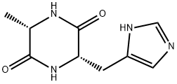 シクロ(L-Ala-L-His-) 化学構造式