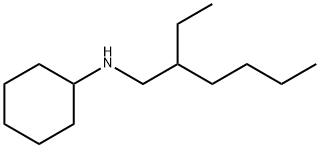 N-(2-エチルヘキシル)シクロヘキシルアミン 化学構造式