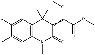 methyl (2Z)-2-methoxy-2-(1,4,4,6,7-pentamethyl-2-oxo-quinolin-3-yliden e)acetate,5432-83-7,结构式