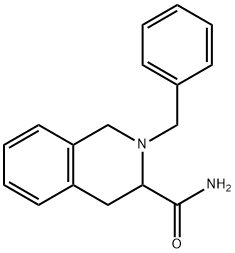 2-BENZYL-1,2,3,4-TETRAHYDRO-ISOQUINOLINE-3-CARBOXYLIC ACID AMIDE 化学構造式