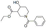 ethyl 1-benzoyl-4-hydroxy-piperidine-3-carboxylate,5435-00-7,结构式