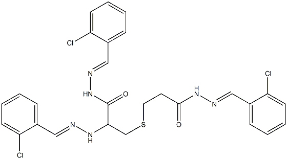 N-[(2-클로로페닐)메틸리덴아미노]-3-[2-[[(2-클로로페닐)메틸리덴아미노]카르바모일]에틸술파닐]프로판아미드