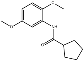 Cyclopentanecarboxamide, N-(2,5-dimethoxyphenyl)- (9CI) Structure