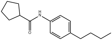Cyclopentanecarboxamide, N-(4-butylphenyl)- (9CI) Structure
