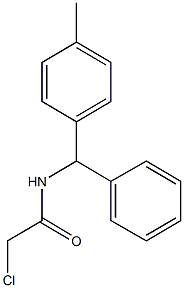 2-CHLORO-N-[(4-METHYLPHENYL)(PHENYL)METHYL]ACETAMIDE Structure