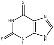 2,6-Dithiopurine Struktur