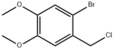 1-bromo-2-(chloromethyl)-4,5-dimethoxy-benzene Structure