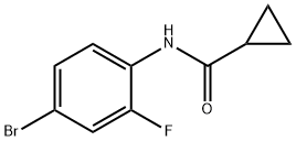 Cyclopropanecarboxamide, N-(4-bromo-2-fluorophenyl)- (9CI) Structure