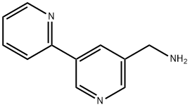 (5-(pyridin-2-yl)pyridin-3-yl)methanamine Structure