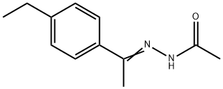 Acetic acid, [1-(4-ethylphenyl)ethylidene]hydrazide (9CI) Structure