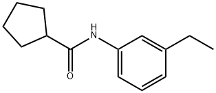 Cyclopentanecarboxamide, N-(3-ethylphenyl)- (9CI) Structure