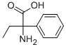 2-アミノ-2-フェニル酪酸 化学構造式