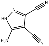 3-amino-1H-pyrazole-4,5-dicarbonitrile Struktur