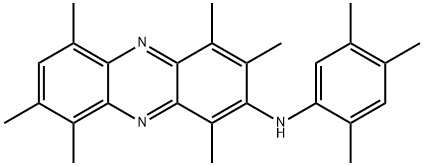 1,3,4,6,8,9-Hexamethyl-N-(2,4,5-trimethylphenyl)-2-phenazinamine,54387-11-0,结构式