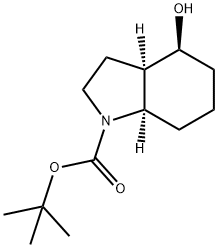 tert-butyl octahydro-4-hydroxyindole-1-carboxylate Structure