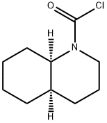 1(2H)-Quinolinecarbonyl chloride, octahydro-, cis- (9CI) Structure